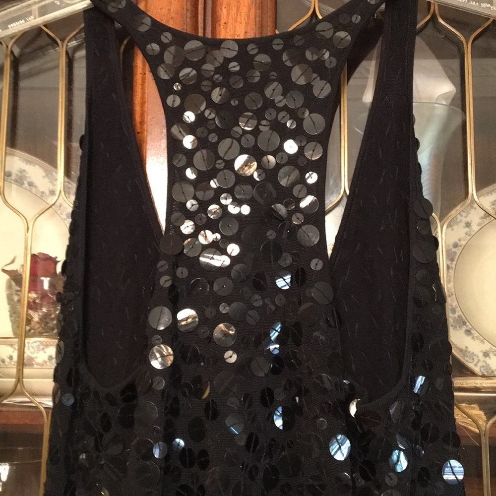 BodyCon Racerback Sequins Dress L - Picture 4 of 7
